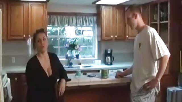 Lovely mother gets anal sex and pissing from son.