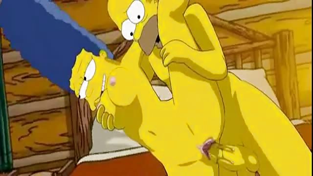 Bart i Marge Simpson kreskówki porno
