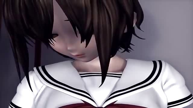 Colegiala nos deslumbra en un show de sexo animado japonés 3D - Canalporno.com