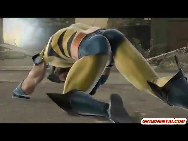 Wolverine Porn - Wolverine 3D animation fucked from behind